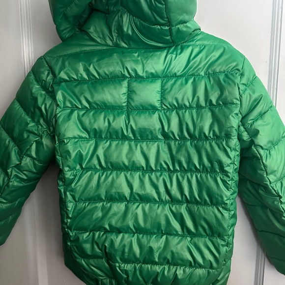 Primary Kids Green Puffer Jacket with Hood - Picture 4 of 7